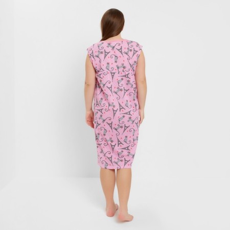 Night shirt female, pink color, size 48-2
