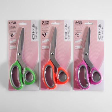 Portnovsky scissors, mowed blade, 8 ", 21 cm, color mix-4