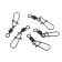 Twal with a fastener Namazu Pro Rolling Ribbed Swivel, Carbon, Size 1. Test-78 kg