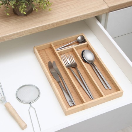 Drywall for cutlery of the bamboo forest, 33.5 × 22 × 3 cm, 4 cells