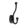 Furniture tundra hook TKD031, two -rod, black matte