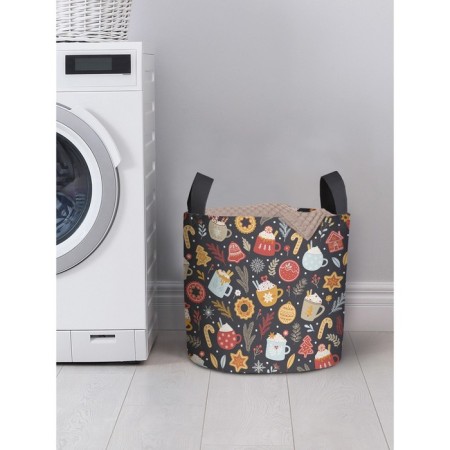 Basket for storage of things "Fent on Christmas", size 35x35 cm