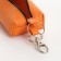 Key of lightning, length 16 cm, ring, carbine, orange color