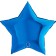 Foil ball 9 "Blue star", mini-figure