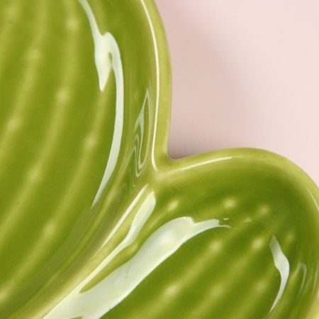 Ceramic Cactus plate, Green, 1 variety, Iran-2