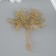 Decorative element for creativity "Spiral" gold