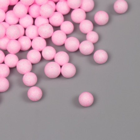 Decor for creativity Foam "Assorted balls" Pale pink set 10 grams