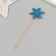 Decor for creativity "Blue Snowflake", 11 cm (set 10 pcs)