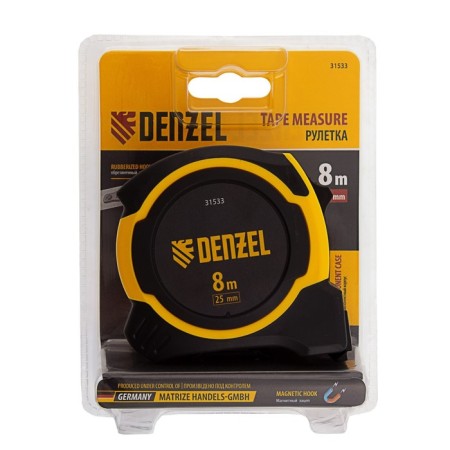 Denzel roulette 31553, rubberized case, automatic fixation, 8m x 25mm-4
