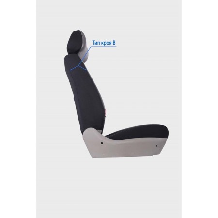 Universal Senator Covers Skin Madrid, size M, pocket, 6 lightning, gray-1