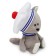 Soft toy "Wolf Voka", in a sea collar and take, 15 cm