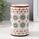 Aroma lamp ceramics "Geometric flowers" 7.2x7.2x11.6 cm