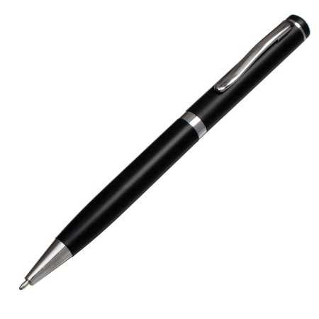 Gift handle, ball "Colombo" in the leatherette case, rotary, black body with silver-2