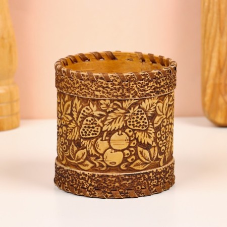 TUES for spices "Berries", spices, 8x8x9 cm, birch bark-2