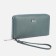 Women's wallet with lightning, green color