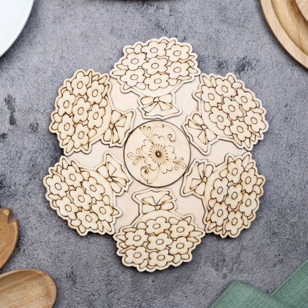 Hot "bouquet" stand, d = 20 cm, juniper