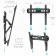 Bracket Onkron TM5, for TV, inclined, 32 "-70", 35-145 mm from the wall, black