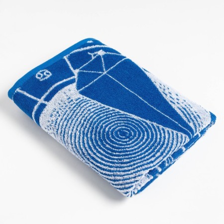 Tensor Ethel towel "Zodiac Signs: Libra" Blue, 67x130 cm, 100% cotton, 420g/m2-1
