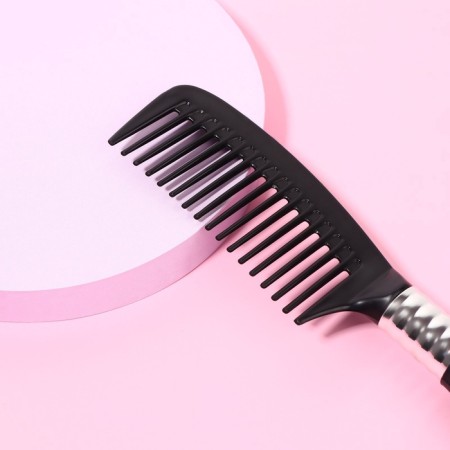 Comb, 4.5 × 21 cm, black/silver color-1