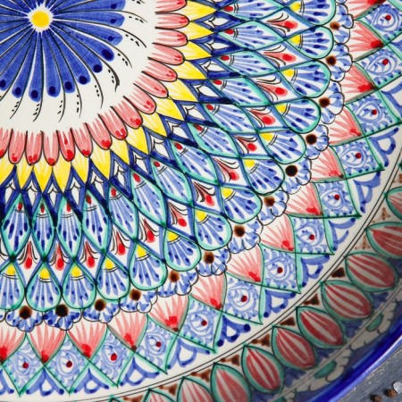 Largan Rishtan ceramics "Patterns", 46 cm, blue-2