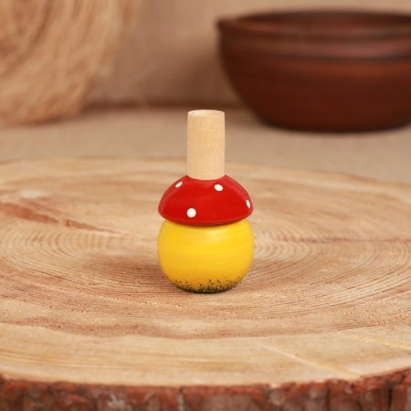 Whistle "mushroom", 6 cm, wood, mix-2