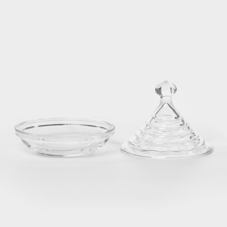 Glass vase for honey/jam, d = 12.6 cm, h = 12.5 cm-1