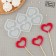 Silicone Mold for candies and chocolate "Heart", 6 × 4.5 cm, Color transparent