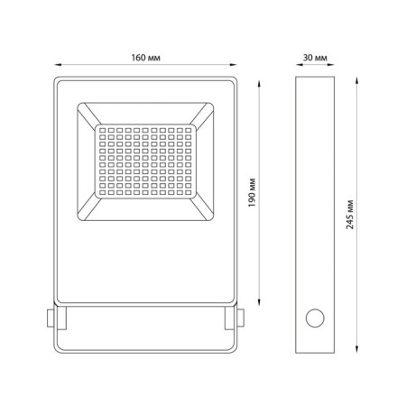 Landscape Lamp Novotech. Armin, 50W, LED, 190x30x160 mm, dark gray color-1