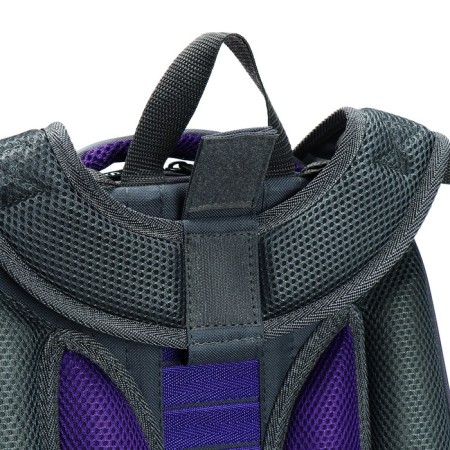 School backpack 38 x 30 x 16 cm, ergonomic back, stavia "paws in the hearts", gray-8