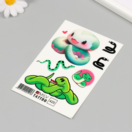 Tattoo on the body "snake" 10x15 cm-1