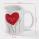 Homeleon mug ceramic shade Warm Up, 350 ml, 12 × 8 × 9.5 cm, white color