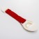 The door blocker is flexible, the color is red