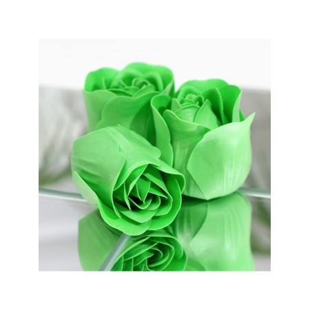 Soap roses, green, set 3 pcs.-6