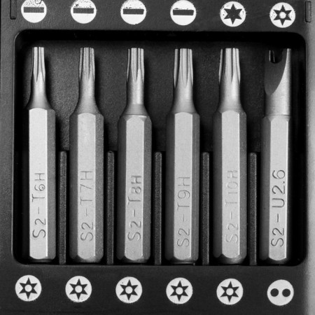 Set for accurate work of the tundra, steel S2, 25 items-10