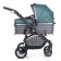 Stroller Transformer 2 in 1 ACARENTO Essenza, Dark Cyan color