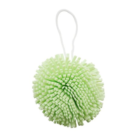 Solomeya Bath Sponge, green washcloth