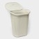 Besnaya basket with a lid "Knitting", 55 l, 45 × 36 × 57 cm, color white rattan
