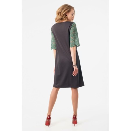 Women's dress, size 42, green color-5