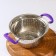 A colander made of stainless steel "Edwin", D = 20.5 cm, with handles, color mix
