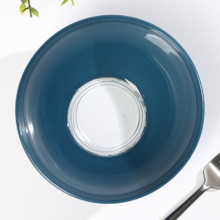 Salad “Smoky Amethyst”, 800 ml, D = 15.5 cm, blue color-1