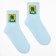 Women's socks minku "Cactus", blue color, size 36-37 (23 cm)