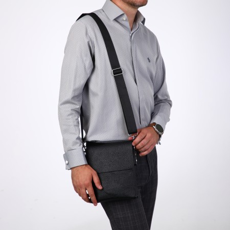 Male bag, terra dever, black color-5