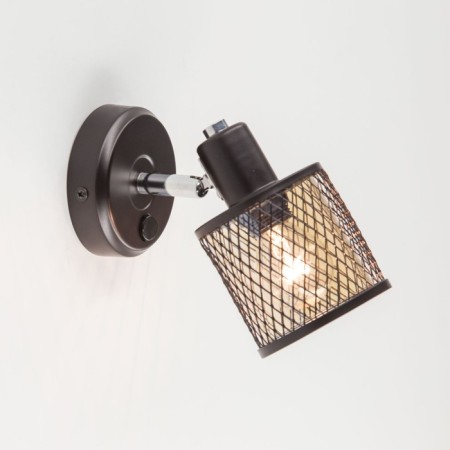 Sconces Citilux "Robin" CL535615, 18x25 cm, 1x40W, E14, brown color-6