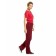 Female trousers, size 46, burgundy color