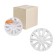 Wheel caps 16 "Tornado", Bely, Carbon, set 2 pcs, AWCC-16-31