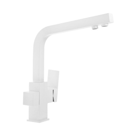 Accoona A5179-6G kitchen mixer, with output for drinking water, brass, white