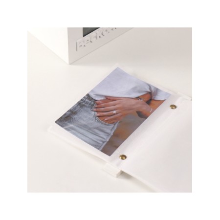 Photo archive in 96 photos 10x15 cm + frame 10x15 cm "Infinitely" white 20x15x12 cm-4