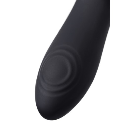 Bilateral intimate massage Waname D-Splash Surge, 22.5 cm, silicone, black color-3