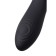 Bilateral intimate massage Waname D-Splash Surge, 22.5 cm, silicone, black color