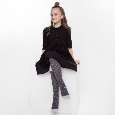 Pantyhose children's "golf", color gray melange, height 98-104-1